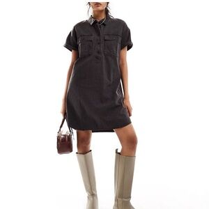 Madewell Shirt Dress Black Denim size XXL